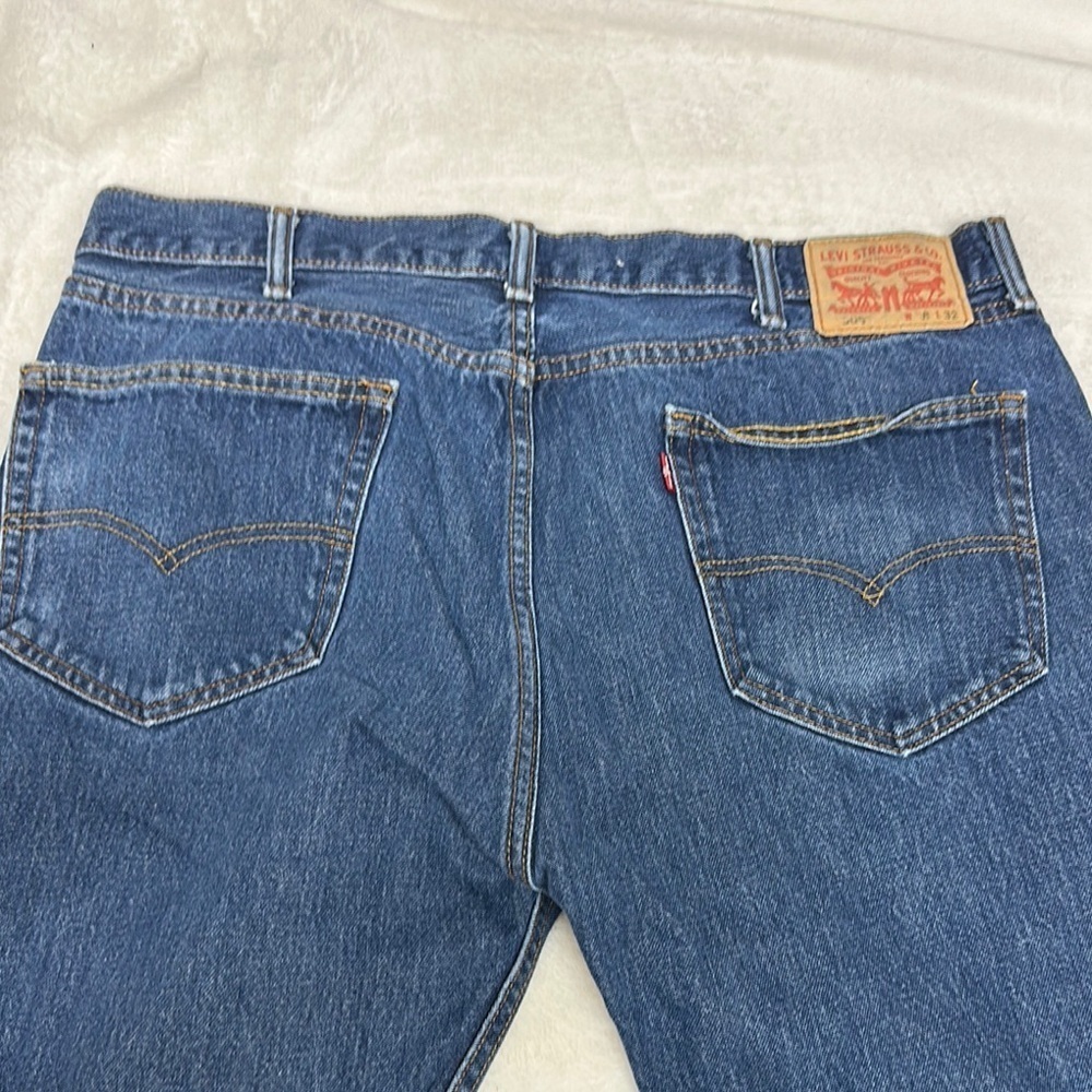 Levi's 505 Blue Straight Jeans 38x32
